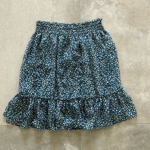 LC Lauren Conrad layered floral print mini skirt